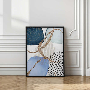 Tablou înramat „Aesthetic Blues-2” de Sally Ann Moss