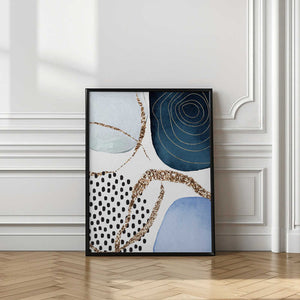Tablou înramat „Aesthetic Blues-1” de Sally Ann Moss