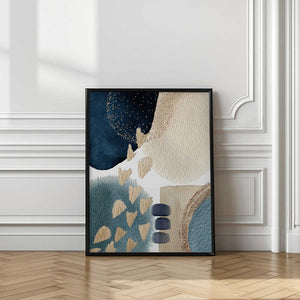 Tablou înramat „Blue Beauty-1” de Sally Ann Moss
