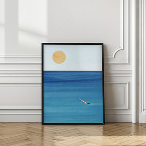 Tablou înramat „Sea Swim” de longwayhome