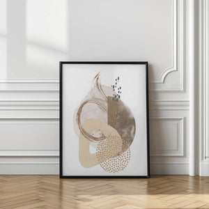 Tablou înramat „Neutral Silk-1” de Sally Ann Moss