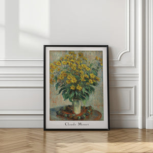 Tablou înramat „Jerusalem Artichoke Flowers” de Claude Monet