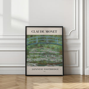 Tablou înramat „Japanese Footbridge 1899” de Claude Monet