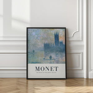 Tablou înramat „The Houses of Parliament” de Claude Monet