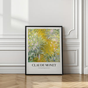 Tablou înramat „The Path Through The Irises” de Claude Monet