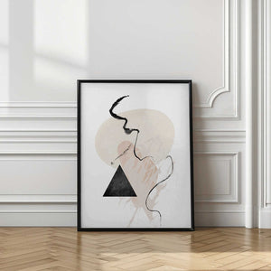 Tablou înramat „Simple-Beige-3” de Sally Ann Moss