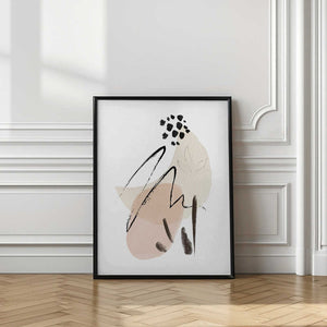 Tablou înramat „Simple Beige-1” de Sally Ann Moss