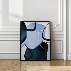 Tablou înramat „Shapley Blue-2” de Sally Ann Moss