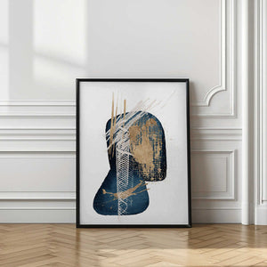 Tablou înramat „Stunning Blue-3” de Sally Ann Moss