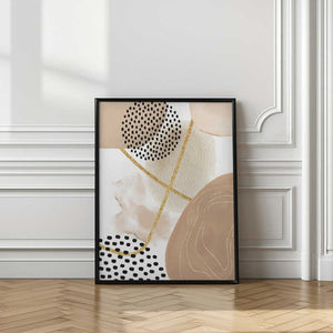 Tablou înramat „Jealous Beige-1” de Sally Ann Moss