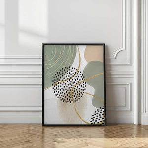Tablou înramat „Calm green 1” de Sally Ann Moss