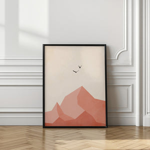 Tablou înramat „Zugspitze, Eins” de Kubistika
