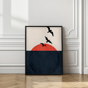 Tablou înramat „Sunset Breeze” de Kubistika