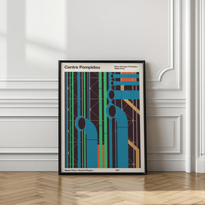 Tablou înramat „Pompidou” de Florent Bodart