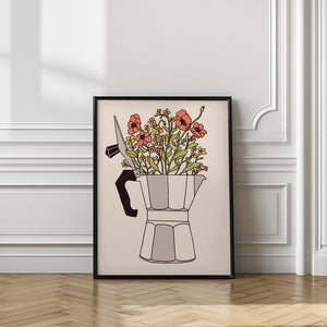 Tablou înramat „Moka Flowers” de Florent Bodart