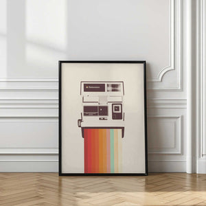 Tablou înramat „Instant Camera Rainbow” de Florent Bodart