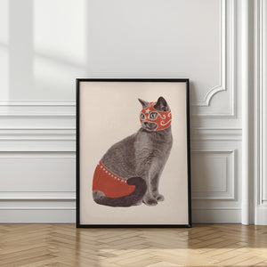 Tablou înramat „Chat Catcheur” de Florent Bodart