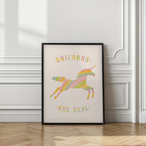 Tablou înramat „Unicorns Are Real” de Florent Bodart