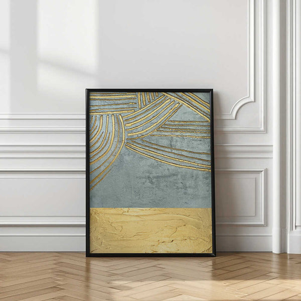 Tablou înramat „Ancient Golden Sun” de Alyson Storms