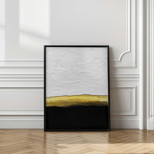 Tablou înramat „Black and White Golden Night” de Alyson Storms