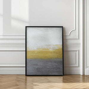 Tablou înramat „Gray and Gold” de Alyson Storms