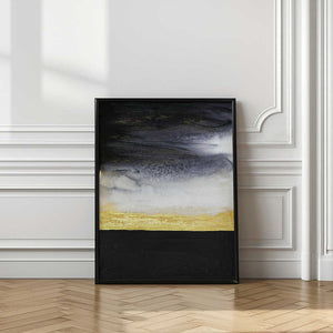 Tablou înramat „Noir and Gold” de Alyson Storms