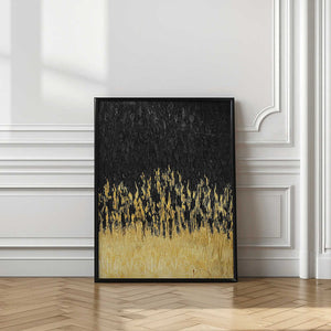 Tablou înramat „Starry Golden Night” de Alyson Storms