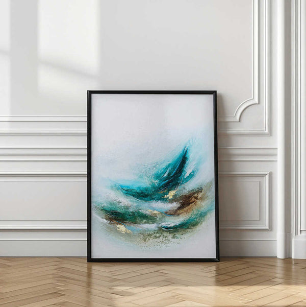 Tablou înramat „Waves Into the Trees” de Alyson Storms