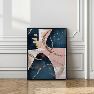 Tablou înramat „Fabulously Navy -1” de Sally Ann Moss