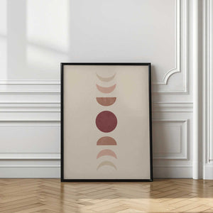 Tablou înramat „Moon Phase No.2” de Melloi Art Prints