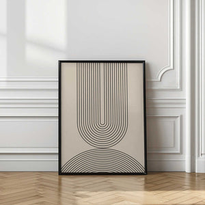 Tablou înramat „Black Line Art” de Melloi Art Prints