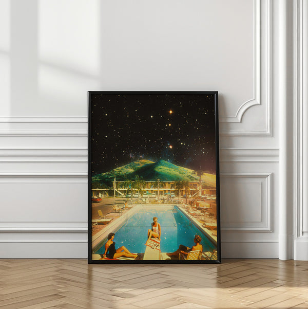 Tablou înramat „Space Pool” de Taudalpoi