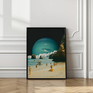 Tablou înramat „Space Beach” de Taudalpoi