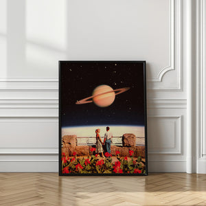 Tablou înramat „Lovers In Space” de Taudalpoi