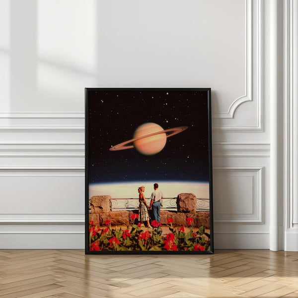 Tablou înramat „Lovers In Space” de Taudalpoi