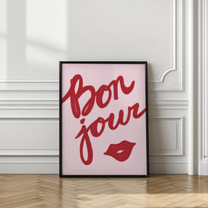Tablou înramat „Bonjour Kiss” de Athene Fritsch