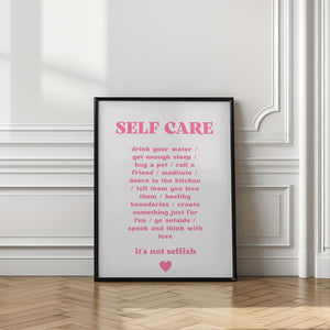 Tablou înramat „Essentials of Caring” de Athene Fritsch