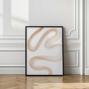 Tablou înramat „Squiggly Line Art” de Melloi Art Prints