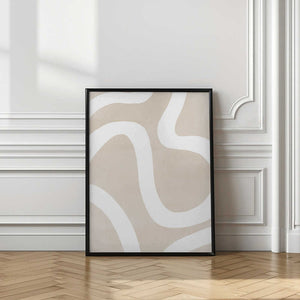 Tablou înramat „Squiggly Abstract Art” de Melloi Art Prints