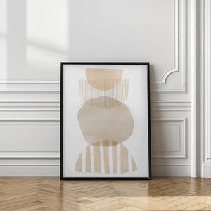 Tablou înramat „Semi Circles Geometric” de Melloi Art Prints