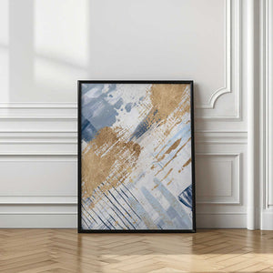 Tablou înramat „Serenity in Blue-1” de Sally Ann Moss