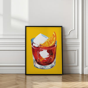 Tablou înramat „Negroni On Sunshine” de Alice Straker