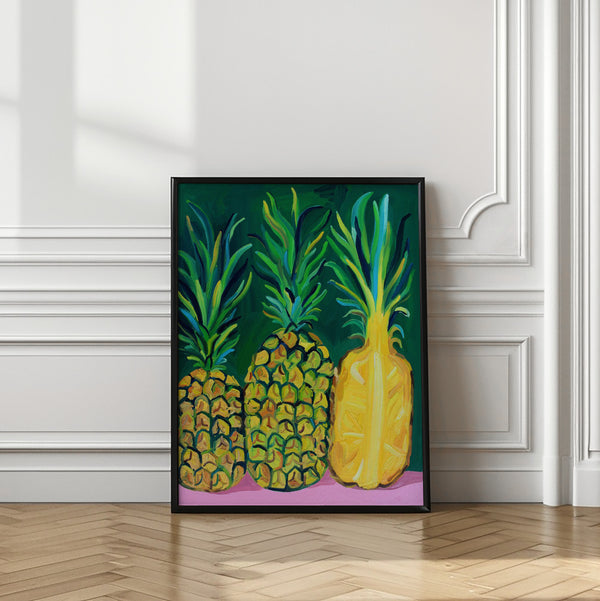 Tablou înramat „Pineapples” de Alice Straker