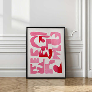 Tablou înramat „A Pink Puzzle” de Ejaaz Haniff