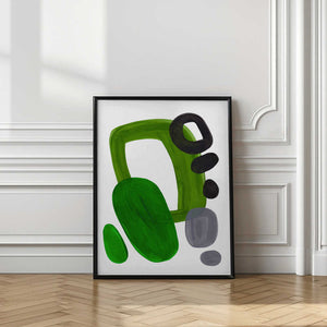 Tablou înramat „Midcentury Olive” de Ejaaz Haniff
