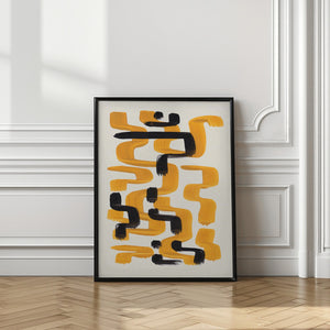 Tablou înramat „Mustard Wiggle” de Ejaaz Haniff