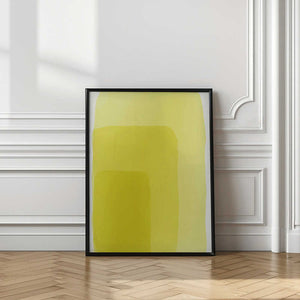 Tablou înramat „Yellow Watercolor Shapes #2” de jay stanley