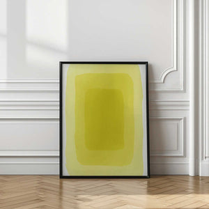 Tablou înramat „Yellow Watercolor Shapes #3” de jay stanley
