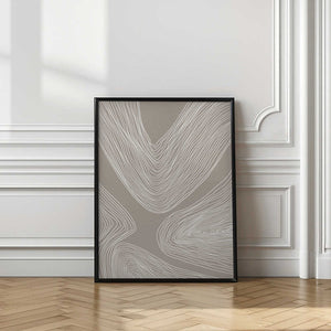 Tablou înramat „Flowing Contours Line Art” de Melloi Art Prints