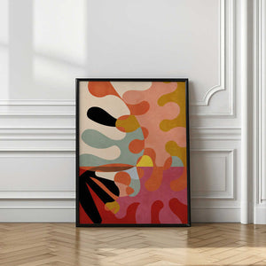 Tablou înramat „Warm Colors Bauhaus Geometry5” de Ana Rut Bre